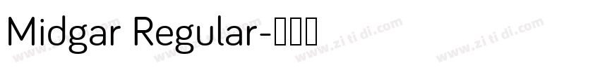Midgar Regular字体转换